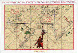 117042 MNH VATICANO 1992 5 CENTENARIO DEL DESCUBRIMIENTO Y EVANGELIZACION DE AMERICA - Used Stamps