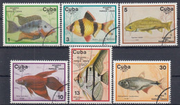 CUBA 2202-2207,used,fishes - Gebraucht