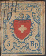 642078 USED SUIZA 1851 ESCUDO DE SUIZA - 1843-1852 Timbres Cantonaux Et  Fédéraux