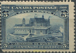 684304 HINGED CANADA 1908 3 CENTENARIO DE LA FUNDACION DE QUEBEC - Gebraucht