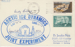 USA Driftstation AIDJEX Arctic Ice Dynamics  Joint Experiment Card  APRIL 28 1972 (RD168) - Estaciones Científicas Y Estaciones Del Ártico A La Deriva