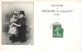 CPA Cirque - Souvenir Du Royaume De Lilliput - Paris - Couple De Nains - Cirque