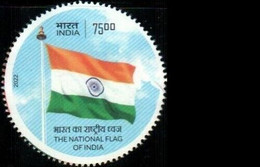 INDIA 2022 JOURNEY OF THE NATIONAL FLAG ODD / UNUSUAL ROUND Stamp MNH - Altri & Non Classificati