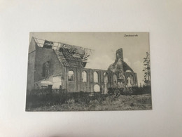 Zandvoorde  Zonnebeke   Kerk Tijdens De Eerste Wereldoorlog  FELDPOSTKARTE  STEMPEL  12 Kompagnie - Zonnebeke