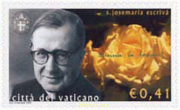 142105 MNH VATICANO 2003 HOMENAJE A JOSEMARIA ESCRIVA DE BALAGUER - Oblitérés