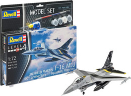 Revell - SET LOCKHEED MARTIN F-16 MLU 100th Anniversary + Peintures + Colle Maquette Kit Plastique 63905 Neuf NBO 1/72 - Airplanes