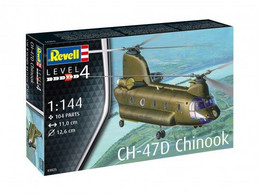 Revell - Hélico CH-47D CHINOOK US Army Maquette Kit Plastique Réf. 03825 Neuf NBO 1/144 - Hélicoptères