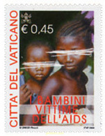 160481 MNH VATICANO 2004 NIÑOS VICTIMAS DEL SIDA - Oblitérés