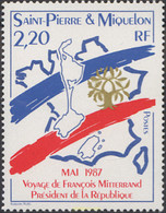 161339 MNH SAN PEDRO Y MIQUELON 1987 VISITA DE FRANÇOIS MITTERRAND. PRESIDENTE DE LA REPUBLICA - Used Stamps