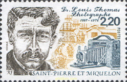 161341 MNH SAN PEDRO Y MIQUELON 1988 CENTENARIO DEL NACIMIENTO DEL DOCTOR LOUIS THOMAS (1887-1976) - Oblitérés