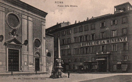 ROMA / PIAZZA DELLA MINERVA / HOTEL DE LA MINERVE - Cafés, Hôtels & Restaurants