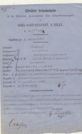 1879 Document Charbon Charbonnages De Noël Sart Culpart à Gilly Vers Namur Boland Horloger - 1800 – 1899