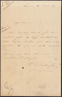 Vers 1885 Commande De Charbon Autographe Baronne De Doetinghem à Saint Aubain Namur - 1800 – 1899