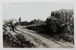 Zonnebeke   FOTOKAART Van Het Vernielde Centrum Tijdens De Eerste Wereldoorlog - Zonnebeke