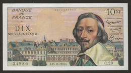 Billet 10 NF RICHELIEU 1959 - 10 NF 1959-1963 ''Richelieu''