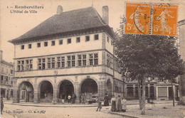 CPA FRANCE - 88 - Rambervillers - L'Hôtel De Ville - Animée - Huegeli CL BF - Rambervillers