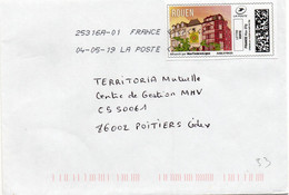 Timbre En Ligne Lettre Verte 20g Max (Rouen) Oblit Toshiba TSC 1000 25316A-01 Flamme Muette Du 04/05/19 - Druckbare Briefmarken (Montimbrenligne)