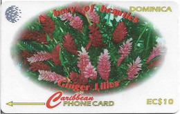 Dominica - C&W (GPT) - Ginger Lillies - 138CDMA (Crossed Ø) - 1997, 50.000ex, Used - Dominica
