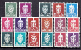 NORVEGE - TAXE - LOT TP N°95/96 - 99/101 - 104/106 - 107/109 - 110/115 - XX MNH TTB - Unused Stamps