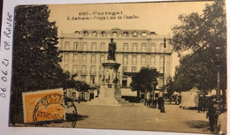 Cpa, écrite En 1920, Lisboa Praça Luiz De Camoes, éd SR 6003 Portugal - Lisboa