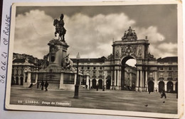 Cpsm écrite En 1953, Lisboa Praça De Comercio, éd A.T, PORTUGAL - Lisboa