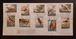 Francobolli San Marino Busta Primo Giorno Francobolli Uccelli 1960 - Lettres & Documents
