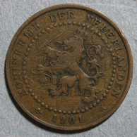 Pays-Bas, 1 Cent 1916, WILHELMINA I. Bronze. KM# 152 - 1 Centavos