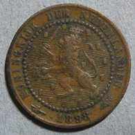 Pays-Bas, 2 1/2 Cents 1918, WILHELMINA I. Bronze. KM# 150 - 2.5 Centavos