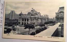 CPA BRAZIL BRESIL RIO DE JANEIRO THEATRE MUNICIPAL, éd Lito Tipo GUANABARA - Rio De Janeiro