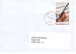 Brief Von 4861 Schörfling Am Attersee Mit 100 Cent Kontrabass 2022 - Covers & Documents