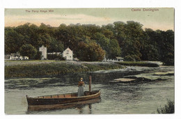 Postcard, Leicestershire, East Midlands, Castle Donington, The Ferry Kings Mill, Boat, House, 1905. - Sonstige & Ohne Zuordnung