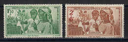 Guadeloupe - Poste Aerienne YV PA 1 & 2 N** Protection De L'enfance - Airmail