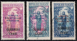 Oubangui Timbres-Poste N°51, 54 & 56 Oblitérés TB Cote 2€75 - Used Stamps