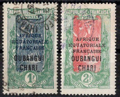Oubangui Timbres-Poste N°60 & 61 Oblitérés TB Cote 3€00 - Used Stamps
