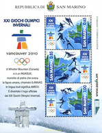 242815 MNH SAN MARINO 2010 21 JUEGOS OLIMPICOS INVIERNO VANCOUVER 2010 - Usati