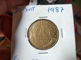 FRANCE 20 CENTIMES 1987 KM# 930 (G#19-43) - 20 Centimes