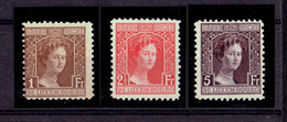 LUXEMBOURG - LOT TP N°107/109 - XX MNH TTB - 1914-24 Marie-Adelaide