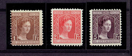 LUXEMBOURG - LOT TP N°107/109 - XX MNH TTB - 1914-24 Maria-Adelaide