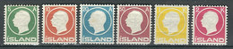 ISLANDE N° 68 à 73 * N° 71 Défaut Non Compté - Unused Stamps