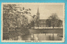 * Boekhoute - Bouchaute (Assenede - Oost Vlaanderen) * (Uitgave Dehaeck) De Kerk, église En 1933, Church, étang, Parc - Assenede