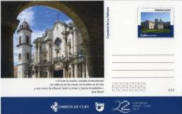 Lote TP6,  Cuba, 2013, Entero Postal, Postal Stationary, Upaep, Catedral De La Habana, Cathedral Post Card - Maximumkarten