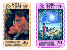 263691 MNH NUEVAS HEBRIDAS 1973 NAVIDAD - Verzamelingen & Reeksen