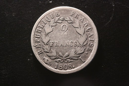 France - 2 Francs 1808 I Limoges Napoléon Ier 8228 - 2 Francs