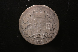 France - 2 Francs 1816 A Paris Louis XVIII 8240 - 2 Francs