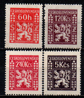 CECOSLOVACCHIA - 1947 - STEMMA - MH - Timbres De Service