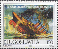 287558 MNH YUGOSLAVIA 1992 80 ANIVERSARIO DEL NAUFRAGIO DEL TITANIC - Collections, Lots & Séries