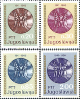 293840 MNH YUGOSLAVIA 1966 25 ANIVERSARIO DE LA INSURRECCION NACIONAL - Collections, Lots & Séries