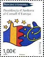 297407 MNH ANDORRA. Admón Francesa 2012 PRESENCIA DE ANDORRA EN EL CONSEJO DE EUROPA - Collections