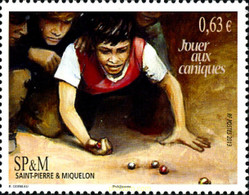 305828 MNH SAN PEDRO Y MIQUELON 2013 JUEGO DE CANICAS - Used Stamps