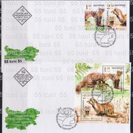 2021 Europa-Cept  Fauna Protected Animals  2v.+S/S- 2 FDC Bulgaria /Bulgarie - Ongebruikt